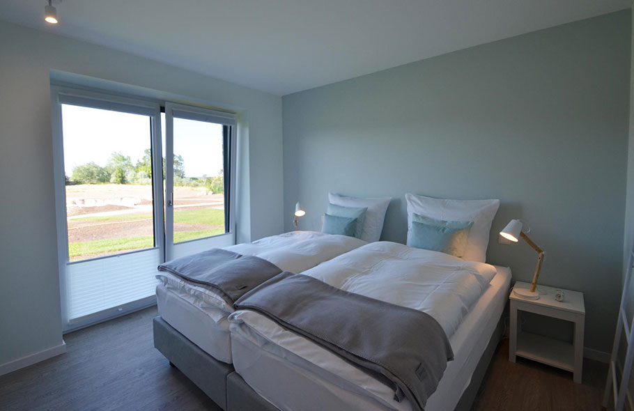 Schlafzimmer I - alle Betten sind bei Anreise bereits bezogen