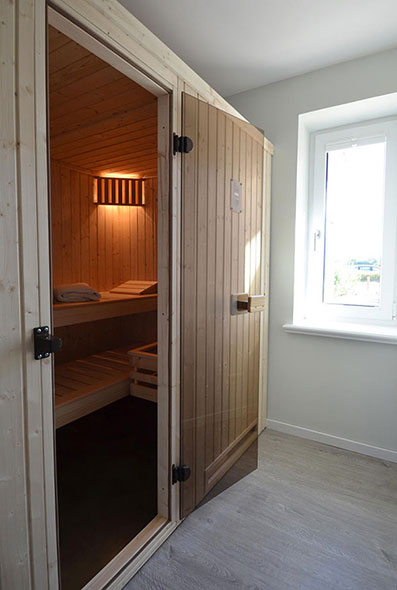 Ein besonderes Highlight ist die wohnungseigene Sauna